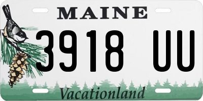 ME license plate 3918UU