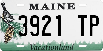 ME license plate 3921TP