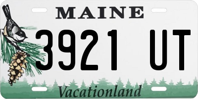 ME license plate 3921UT