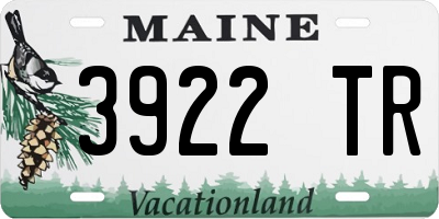 ME license plate 3922TR