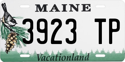 ME license plate 3923TP
