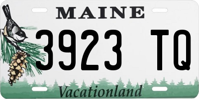 ME license plate 3923TQ
