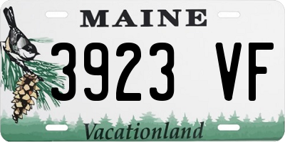 ME license plate 3923VF