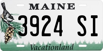 ME license plate 3924SI