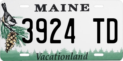 ME license plate 3924TD