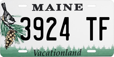 ME license plate 3924TF