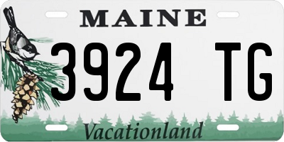 ME license plate 3924TG