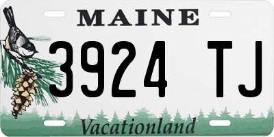 ME license plate 3924TJ