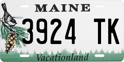 ME license plate 3924TK
