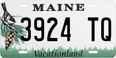 ME license plate 3924TQ