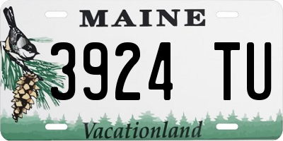 ME license plate 3924TU