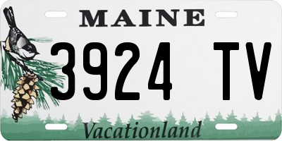 ME license plate 3924TV