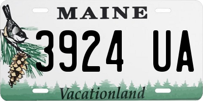 ME license plate 3924UA