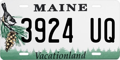 ME license plate 3924UQ
