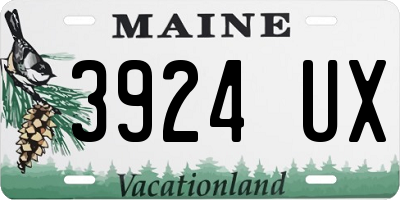 ME license plate 3924UX