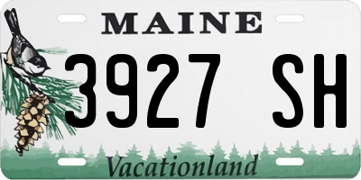 ME license plate 3927SH