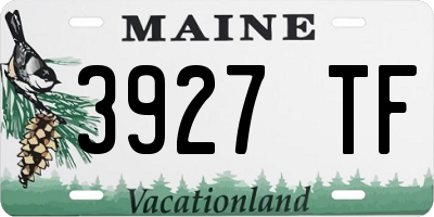 ME license plate 3927TF