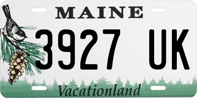 ME license plate 3927UK