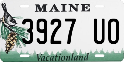 ME license plate 3927UO