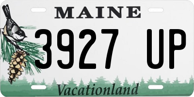 ME license plate 3927UP