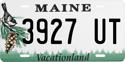 ME license plate 3927UT