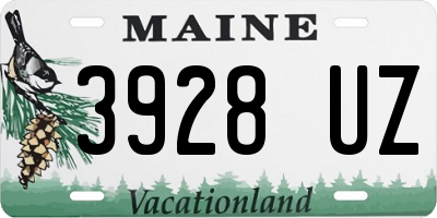 ME license plate 3928UZ