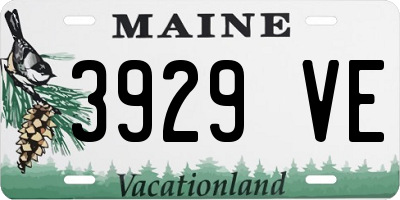 ME license plate 3929VE
