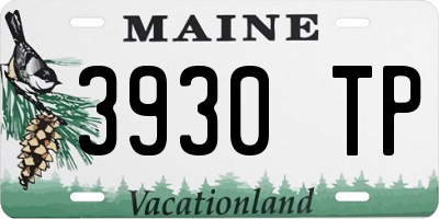 ME license plate 3930TP