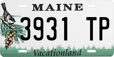 ME license plate 3931TP