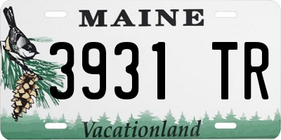ME license plate 3931TR