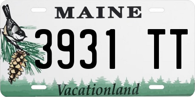 ME license plate 3931TT