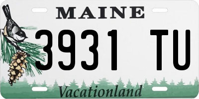 ME license plate 3931TU