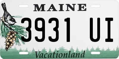 ME license plate 3931UI