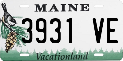 ME license plate 3931VE