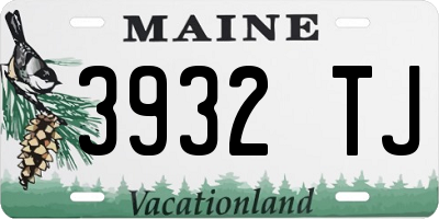 ME license plate 3932TJ