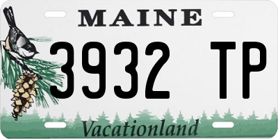 ME license plate 3932TP