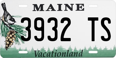 ME license plate 3932TS