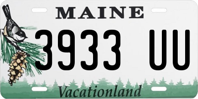 ME license plate 3933UU