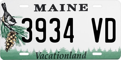 ME license plate 3934VD
