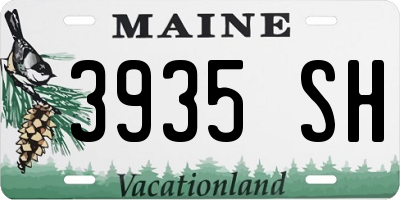 ME license plate 3935SH
