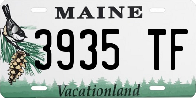 ME license plate 3935TF