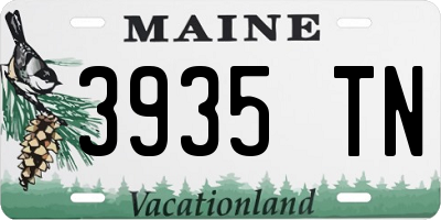 ME license plate 3935TN
