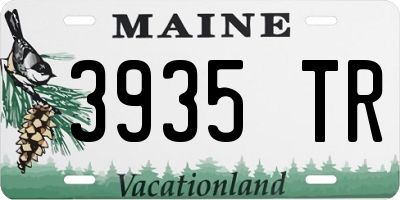 ME license plate 3935TR