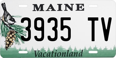 ME license plate 3935TV