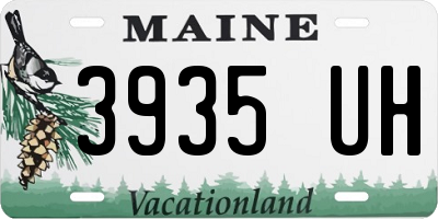 ME license plate 3935UH