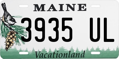 ME license plate 3935UL