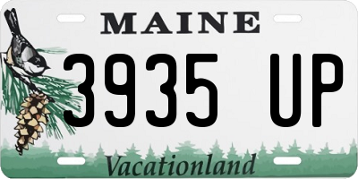 ME license plate 3935UP
