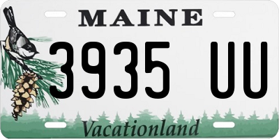 ME license plate 3935UU