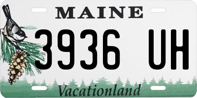 ME license plate 3936UH