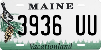 ME license plate 3936UU